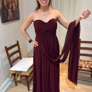 Birdy Grey Grace Convertible Dress Cabernet
